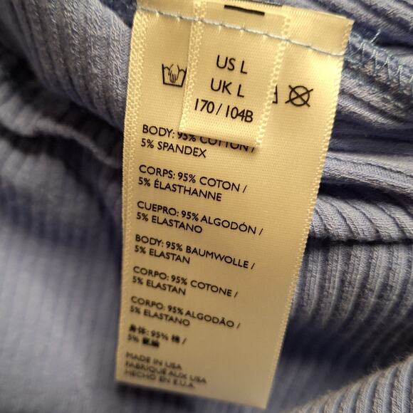 FP Beach NEW All About The Selfie Mini Dress Size L Ribbed long sleeve bodycon - Picture 7 of 9